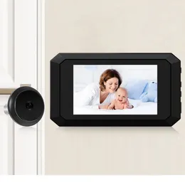 Doorbells Digital Magic Eye Electronic Viewfinder Night Vision Safety Door Viewer Po Recording Peephole Camera 3.97in LCD Screen