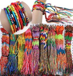 Charm Bracelets 50Pcs Jewelry Lot Braid Strands Friendship Cords Handmade Red String Bracelet For Protection Lucky Amulet Wristban8351474