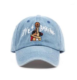 Ball Caps Cotton Dad Hats Love Basketball Embroid Gorras Snapback Sky Blue Black Baseball Cap Movie OG 90s Vtg Hip Hop Summer Ha2878276