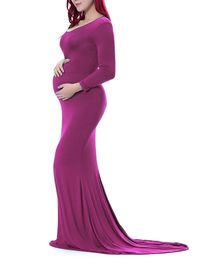 Maternity Dresses Photography Props Sexy Maxi Gown For Pregnant Off Shoulder Women Long Pregnancy Dress Photo Shoots 2024