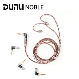 Accessories DUNU NOBLE 2.5/4.4/3.5mm SingleEnded Balanced Headphone Upgrade Cable MMCX/0.78 pin QDC Universal Standard MMCX