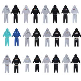 mens hoodie full tracksuit rainbow towel embroidery decoding hoody sportswear men and women sportswear suit zipper trousers