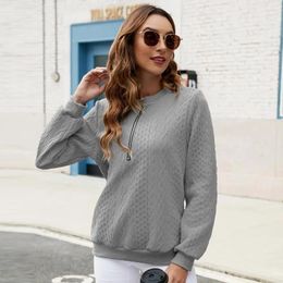 Women's Hoodies Cozy Zip-up Sweatshirt Fall Winter Zipper With Turn-down Collar Long Sleeve Twisted Texture For Casual