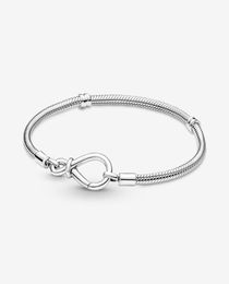 925 Sterling Silver Moments Infinity Knot Chain Bracelet Fit Authentic European Dangle Charm Fashion Women Wedding Engagement Jewelry Accessories9126407