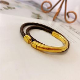 charm Bracelets for Women Stainless Steel L brand Bracelets Bangles V Accessories Gifts LIH3307D