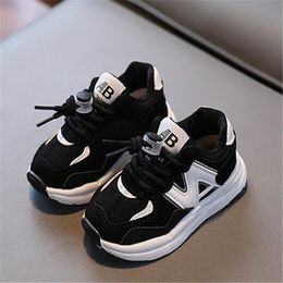 New Style Children Running Sports Shoes Breathability Boys Girls Casual Sneakers Kids Outdoor Athletic Shoes Soft-Soled Toddlers Baby Walking Shoes
