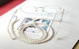 Long White Plastic Pearl Sunglasses Chain Women Fashion Jewellery Glasses Hanging9583990
