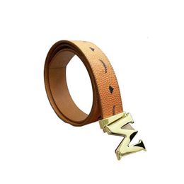 Belts M Luxury designer Belt Buckle Fashion Genuine Leather Women Belts For men Letter Double Big gold silver classical AAAAA C6B2