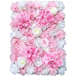 Decorative Flowers 40X60CM Artificial Flower Wall Rose Wedding Background Pography Decoration Three-dimensional Silk Stage Layout