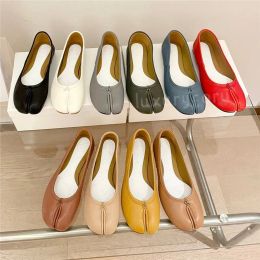 Designer Shoes Women Pumps Tabis Ballet Sheepskin Loafers Fashion Leather W Loafer Luxury Brand Office Outdoor Sandals