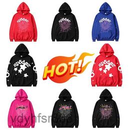 Designer Mans Kanyes Spider Hoodie Tracksuit Jacket Spi5er 555 Hoodies Fashion Streetwear Printed Hoody Mens and Womens Couples Sweater Trend Red Bla 7VFZ