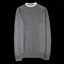 Men's Sweaters Autumn And Winter Sweater Base Line Slim-fit Pullover Half High Neck Collar Color Matching