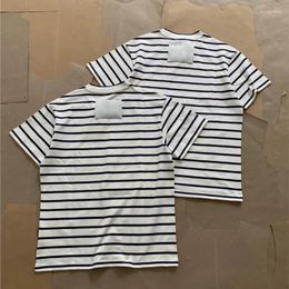 Men's T Shirts Simple Style T-shirt -sale Women's Summer High Quality Classic Black White Striped Short Sleeve