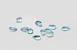 20pcs Pear 35mm 46mm 57mm High Quality Eye Clear Good Brilliant Cut 100 Natural Sky Blue Topaz Loose Gemstones For Gold Silv7936970