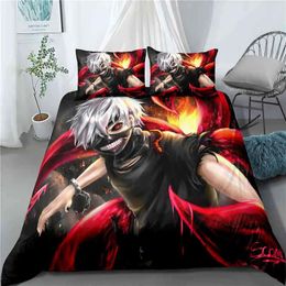 sets Anime Tokyo Ghoul 3d Printed Bedding Set Duvet Covers Queen King Size Pillowcases Comforter Bedclothes Bed Linen