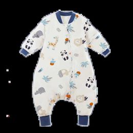 Sleeping Bags Baby Sleeping Bag Cartoon Children Pajamas Infantil Stuff For Four Seasons Cotton Toddler Sack Kids Sleepwear Bedding JumpsuitL231225