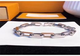 Fashion Bracelet New Arrive Man and Woman 316L Titanium Steel Engrave Colored Bracelet 18K Plated Gold Thick Chain Bracelets8985921597990