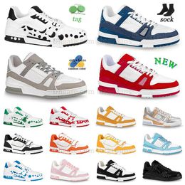 Fashion Designer Men Causal Shoes Fashion Woman Leather Lace Up Platform Sole Sneakers White Black mens womens Luxury velvet suede 35-45 loafer trainer dhgate.com