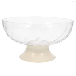 Dinnerware Sets Fruit Tray Candy Dish Light Luxury Drain Plate Plastic Bowl Decorative Trays