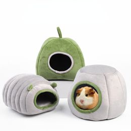 Rat Hamster Warm Bed House Cushion Hamster Bed Hamster Accessories Hamster Hideout Small Pet Cotton Nest Windproof Warm and Comfortable