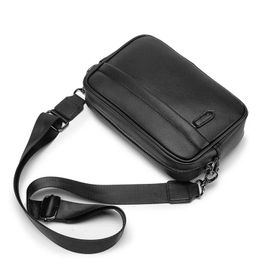 Briefcases Brand Men's Shoulder Bag Vintage Messenger Bag Leather Men Handbag Split Leather Crossbody Bags for Men 2021 New