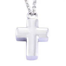 Chains Cross Pendant With Chain Stainless Steel Urn Necklace For Ashes Pet Container Men Charms Cremation Memorial Jewellery Accessories