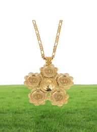 Ethiopian Coins Pendant Necklace Women Men Jewellery Africa Vintage Coin Eritrea Habesha Necklaces1459473