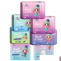 Other Home Textile Semi-Sugar Girl Dazzling Core Sanitary Napkins Daily Plus Long Night Pad Aunt Towel Dry Cotton Soft Brea Homefavor Dhheg
