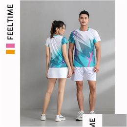 Other Sporting Goods Badminton Jerseys Shorts Men Women Shuttlecock Shirt Tennis Skirt Training Suits Short Sleeve Drop Delivery Sport Dhwov