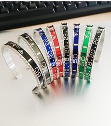 Jewellery Fashion Brazaletes Pulseras Stainless Steel Cuff Vintage Plated Bracelet Bangle for Men Speedometer Bracelets Good wholesa1808674