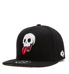 Ball Caps Hip Hop Snap Back Cap Teenagers Adjustable Closure Flat Brim Young Mens Summer Skull Baseball Hat2034834