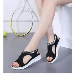 Sandals Fashion Women 2023 Summer Female Shoes Woman Wedge Comfortable Ladies Slip-on Flat Large Size