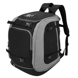 Ski Boot Bag Waterproof Padded Backpack for Travel Snowboard Gear 231225
