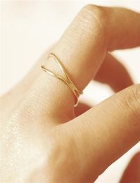 14K Gold Filled Minimalism Ring Gold Jewelry Boho Knuckle Ring Anillos Mujer Stacking Bohemian Ring for Women7243349