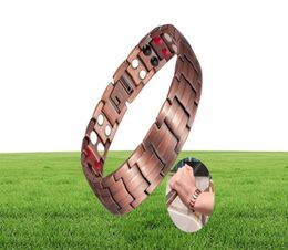 Pure Copper Energy Bracelet Men Germanium Therapeutic Magnetic Bracelet Copper Vintage Chain Link Bracelets for Men Arthritis 22026594128