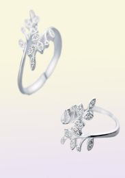 Authentic 100 REAL925 Sterling Silver Fine Jewellery Olive Leaf Branch Ring GTLJ14739262485