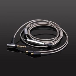 Earphones Silver Plated Audio Cable With Mic For DUNU TITAN 3 5 6 T3 T5 T6 In Ear Headphone Earphone
