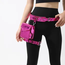 Waist Bags Fashion Creative Personality European-N Style Fanny Ppack Shiny Outdoor Sports Leg Bag Woman