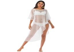 Tunics De Praia Bathing Suit Cover Ups Women Plus Size Swimsuit Bikini Outlet Beach Fishnet Coverups Pareo Kaftan Swimwear6735380