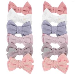 Bandanas 12 Pcs Hairpins Baby Headband Born Kids Clips For Girls Nylon Bow Accessories DIY