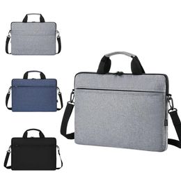 Bags 13 14 15 Inch Laptop Bag Portable Cover Liner Sleeve Handbag Solid Colour Laptop Shoulder Bag Women Men Notebook