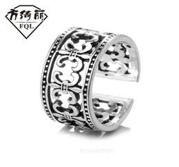 2022 New Chrome Cross Male Ring Thai Silver Hip Hop Live Creative Crow Jewellery Hearts Trend Men 3flk Men039s5222227