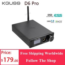 Mixer KGUSS D6 Pro HiRes USB Headphone Amplifier DAC 600Ohm Headphone Amp ESS9038K2M Bluetooth 5.0 LDAC XMOS DSD512 for Audiophiles