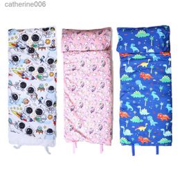 Sleeping Bags Toddler Baby Sleeping Bag with Pillow and Cotton Qulit Soft for Kids Preschool Travel Nap Mat Boys Girls Bedding Baby Sleep SackL231225