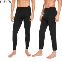 Men Thermal Underwear Men's Large Size Leggings Tight Winter Warm Long John Underpant Thermo Underwear Running Pants sweatpants 231225