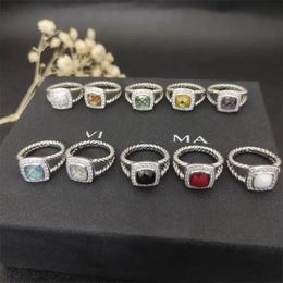 Rings DY Designer Hot selling band Rings Women Luxury Twisted Two Colour Cross pearls Vintage Ring 925 Sterling Silver dy Diamond Wedding