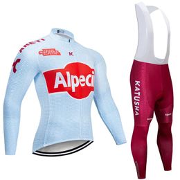 Sets 2020 KATUSHA TEAM CYCLING JACKET 20D bike pants set Ropa Ciclismo MENS winter thermal fleece pro BICYCLING jersey Maillot wear