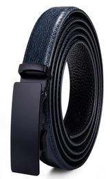 2020 New Blue Men39s Designer Solid Leather Fashion Belts for Men Metal Buckle Cowskin Genuine Leather Belt Real Belts8452282