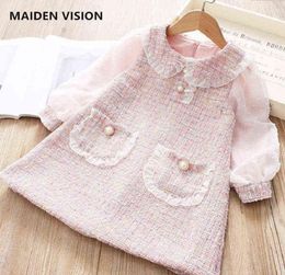 Infant Dress kids winter dresses for girls autumn linen cotton Baby girls clothes 112 yrs Toddler girl birthday party Dress G12189071595