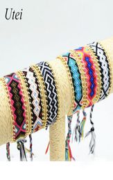 6PCS Mixed Style Amazing Handmade Cotton Rope String Friendship Bracelet Women And Men Bracelet For Winter And Summer6054859